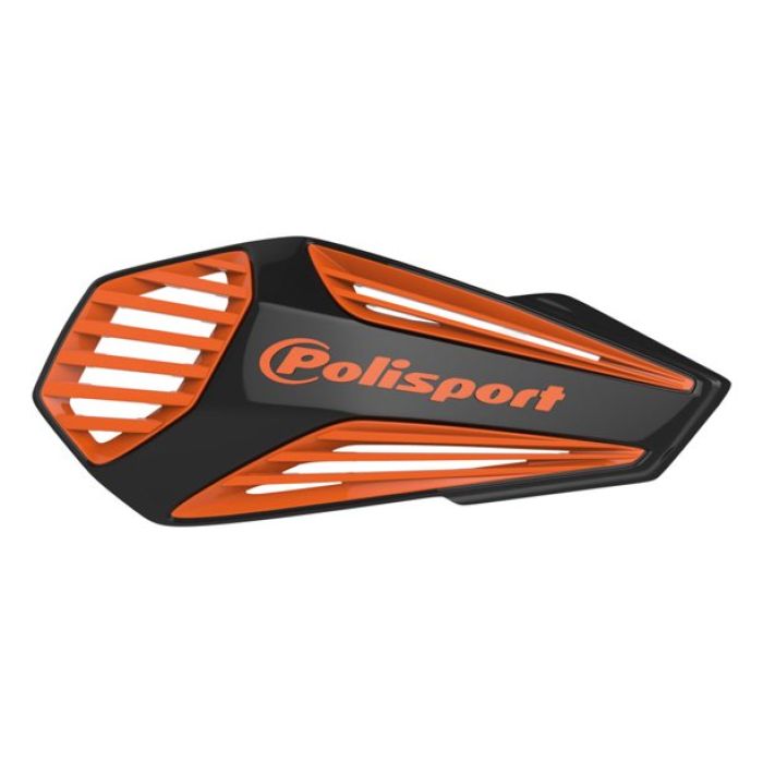 Polisport MX Air Handguard Set in Black and Orange – Part Number 8308400005