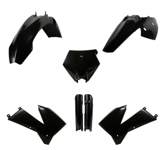 Polisport Replica Plastic Full Kit for KTM - Black, Part #91437
