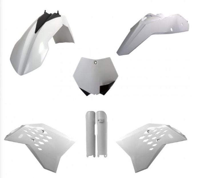 Polisport Replica Plastic Full Kit for KTM in White – Part Number 91438