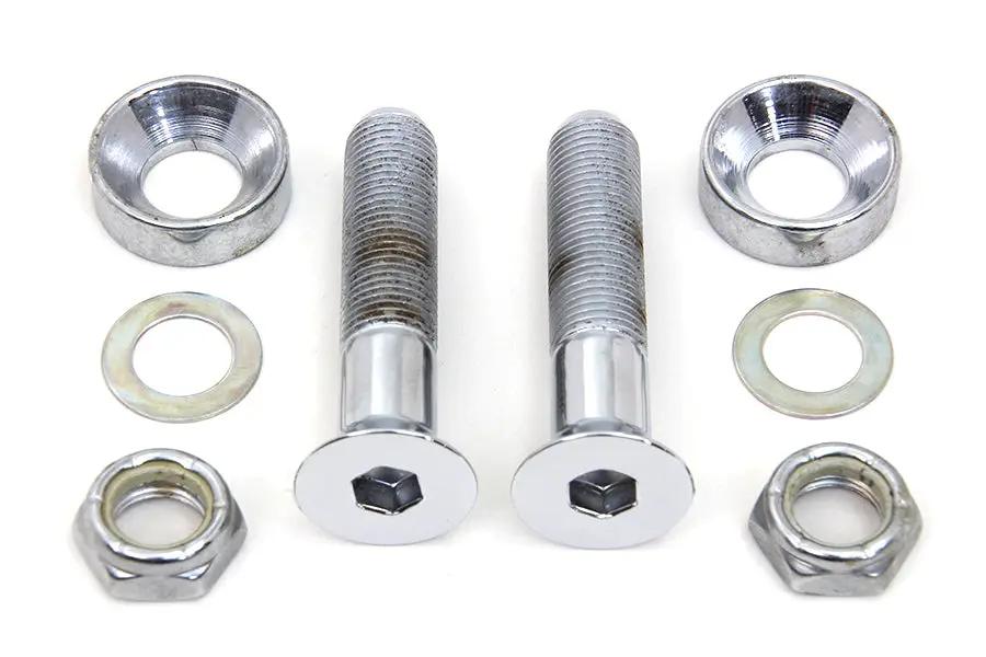 Colony Lower Shock Mount Kit Chrome for Harley Davidson FXD (1991-2000) by Colony