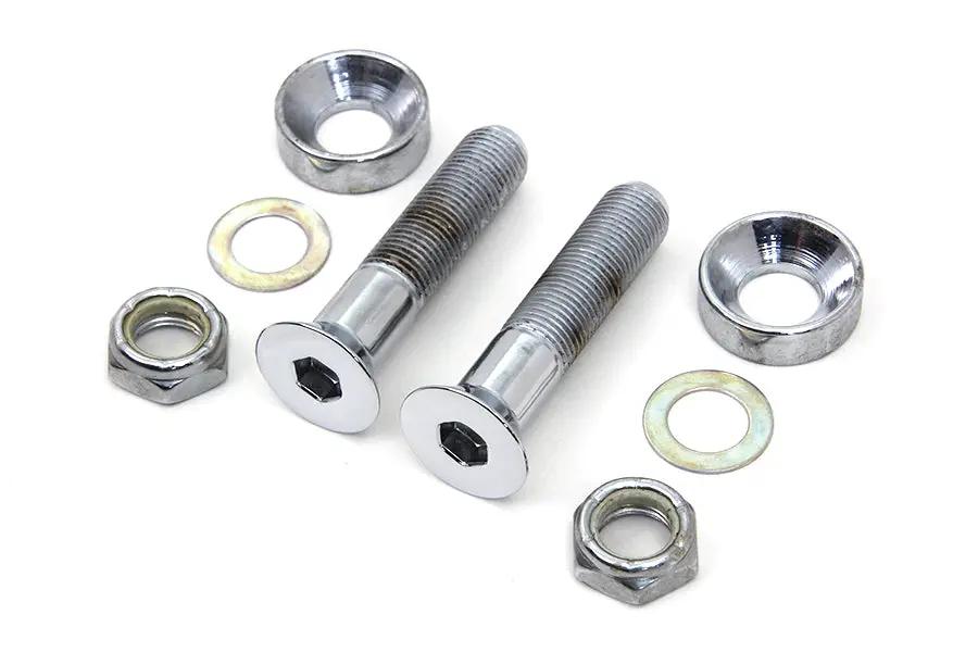 Colony Lower Shock Mount Kit Chrome for Harley Davidson FXD (1991-2000) by Colony