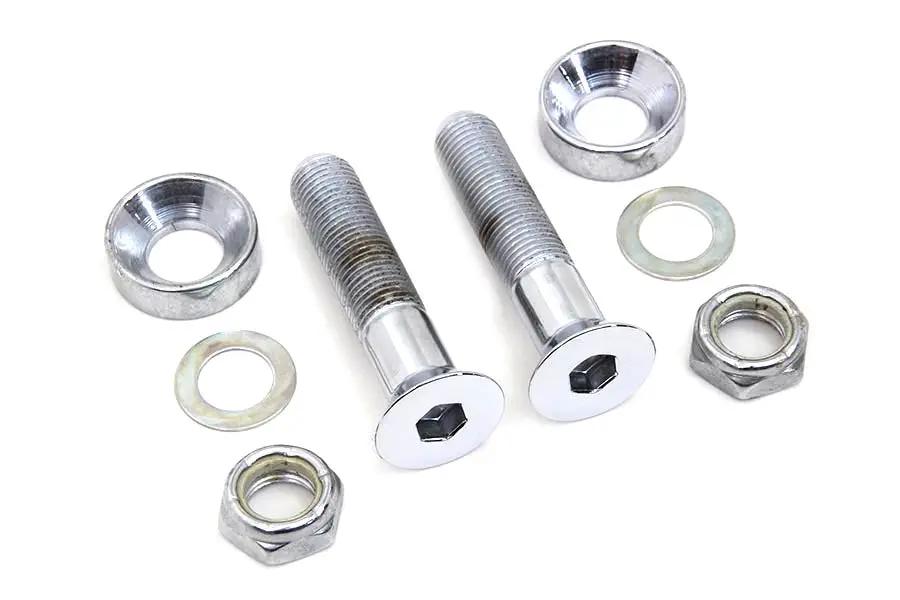 Colony Lower Shock Mount Kit Chrome for Harley Davidson FXD (1991-2000) by Colony