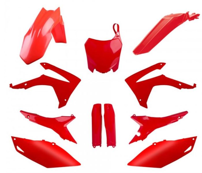 Polisport Replica Plastic Full Kit for Honda Red CR04 – Durable Motorcycle Body Components