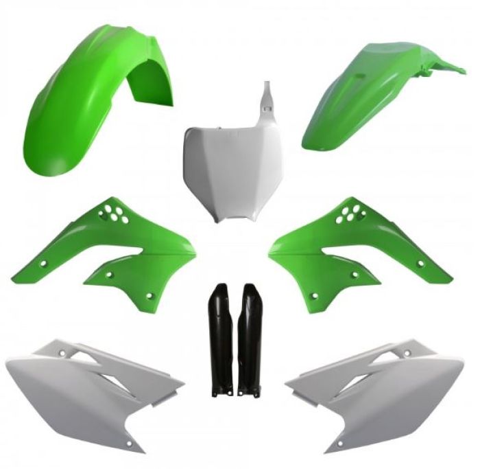 Polisport Replica Full Plastic Kit for Kawasaki OEM Color 2008 – Part Number 91565