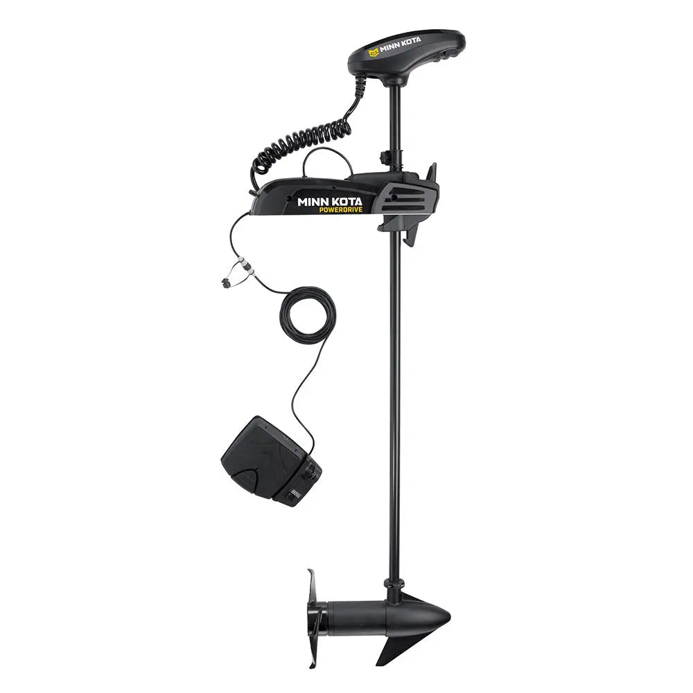 Minn Kota PowerDrive 55 Trolling Motor with Dual Spectrum CHIRP and Foot Pedal - 12V, 55 lb Thrust, 54-inch Shaft