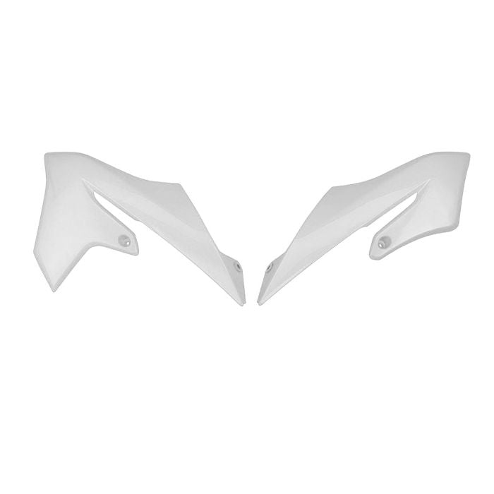 Polisport Replica Plastic Radiator Scoops for Yamaha - White, Part #8497500001