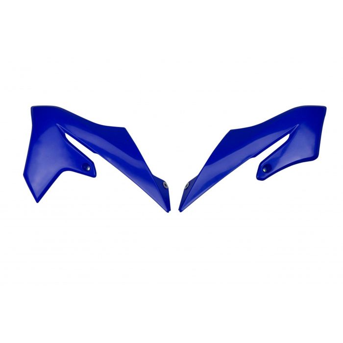 Polisport Replica Plastic Radiator Scoops for Yamaha in Blue, Part Number 8497500002