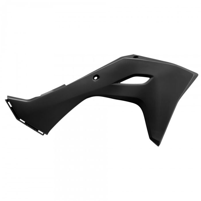 Polisport Replica Plastic Radiator Scoops for Kawasaki – Black (Part #8500400002)