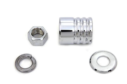 Colony Chrome Groove Style Front Axle Spacer Kit for Harley Davidson FLSTC by Colony