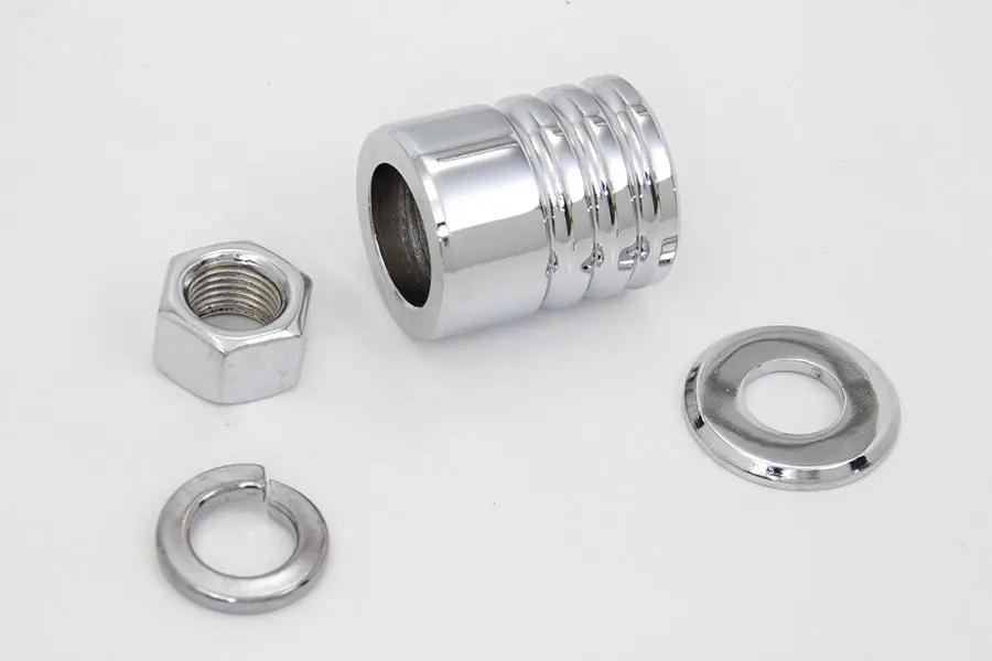 Colony Chrome Groove Style Front Axle Spacer Kit for Harley Davidson FLSTC by Colony