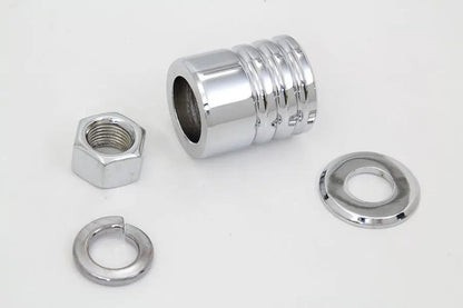 Colony Chrome Groove Style Front Axle Spacer Kit for Harley Davidson FLSTC by Colony
