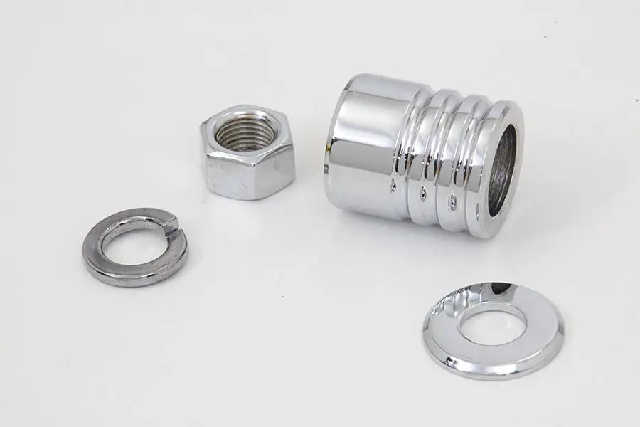 Colony Chrome Groove Style Front Axle Spacer Kit for Harley Davidson FLSTC by Colony