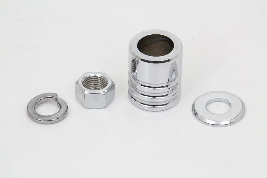 Colony Chrome Groove Style Front Axle Spacer Kit for Harley Davidson FLSTC by Colony