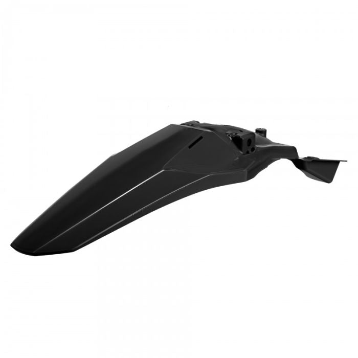 Polisport Replica Plastic Rear Fender for Kawasaki - Black (Part Number 8590300002)