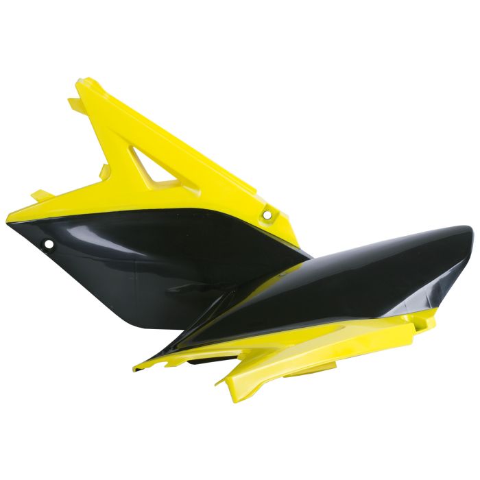 Polisport Replica Plastic Side Panels for Suzuki in Yellow and Black – Part Number 8605200006
