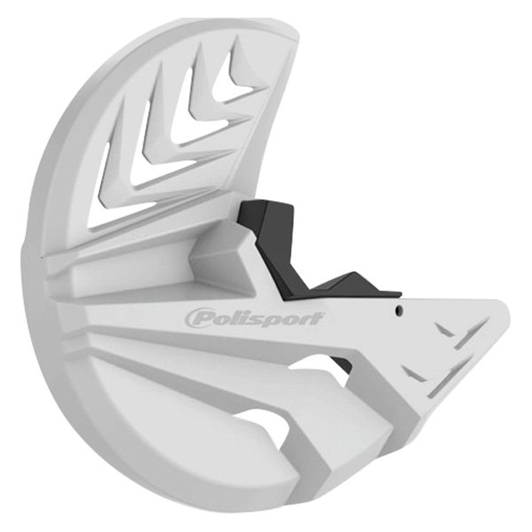 Polisport Disk & Bottom Fork Protector Set in White and Black - Part Number 8151400002