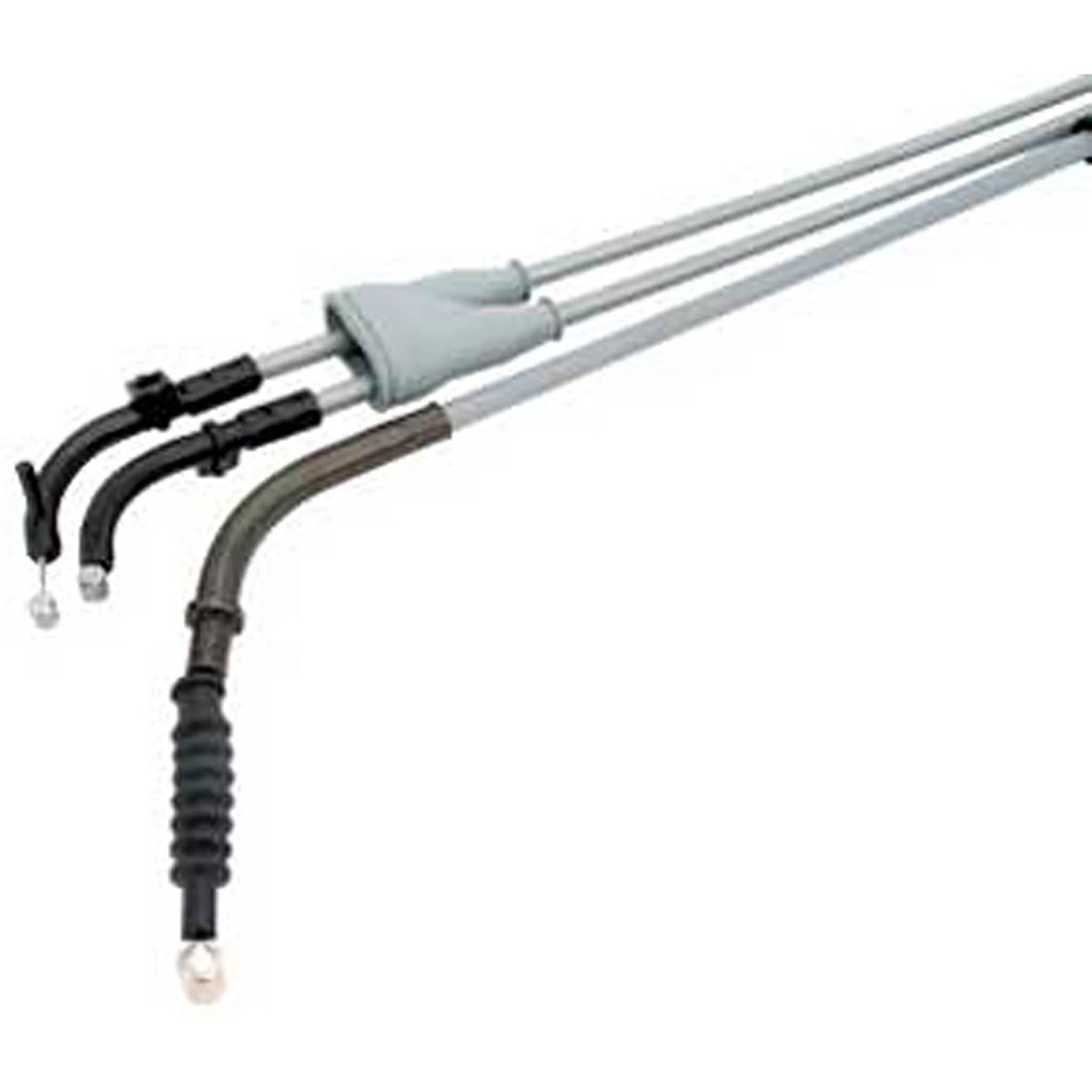 Motion Pro 05-0377 Black Vinyl Throttle Push-Pull Cable Set for Motorcycles