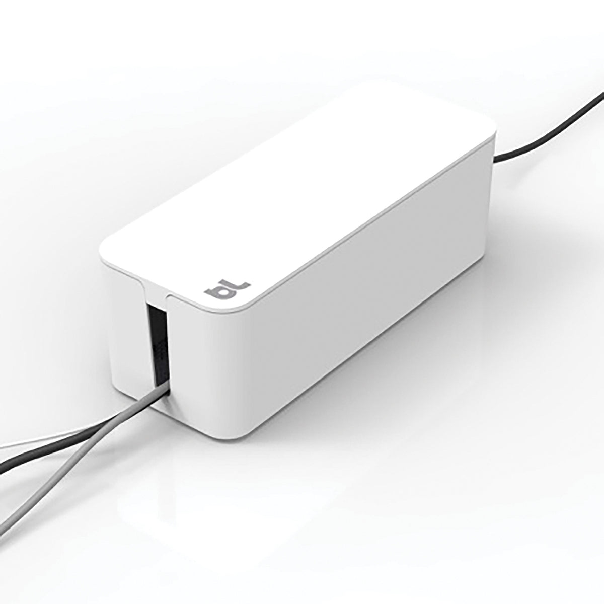 BLUELOUNGE CableBox Cable Management Box, White, BLUCB-01-WH