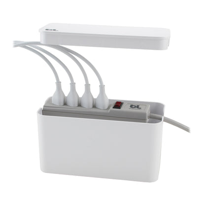Bluelounge CableBox Mini White Cable Management Box, BLUCBM-WH-US