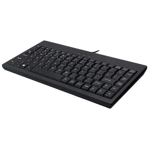 ADESSO AKB-110B USB & PS/2 Mini Keyboard for Small Workspaces