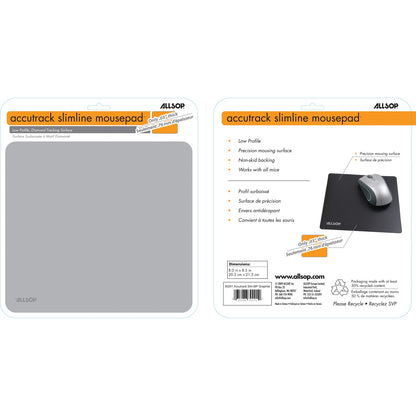 Allsop AccuTrak Medium Silver Mouse Pad, Part Number 30202