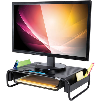 Allsop Monitor Stand and Organizer, Black, Part Number 32166