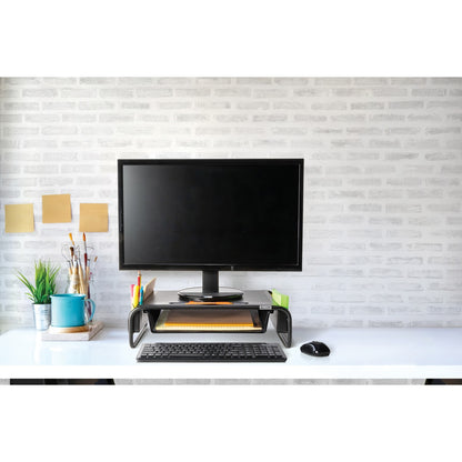Allsop Monitor Stand and Organizer, Black, Part Number 32166