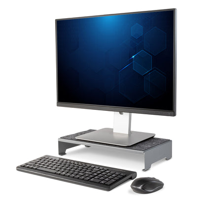 ALLSOP(R) TCHSTYL Steel Monitor Stand with Under-Storage and Felt Surface