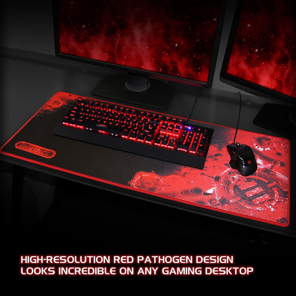 ENHANCE GX-MP2 LW FR XL Gaming Mouse Pad, ENGXMP2100RDEW
