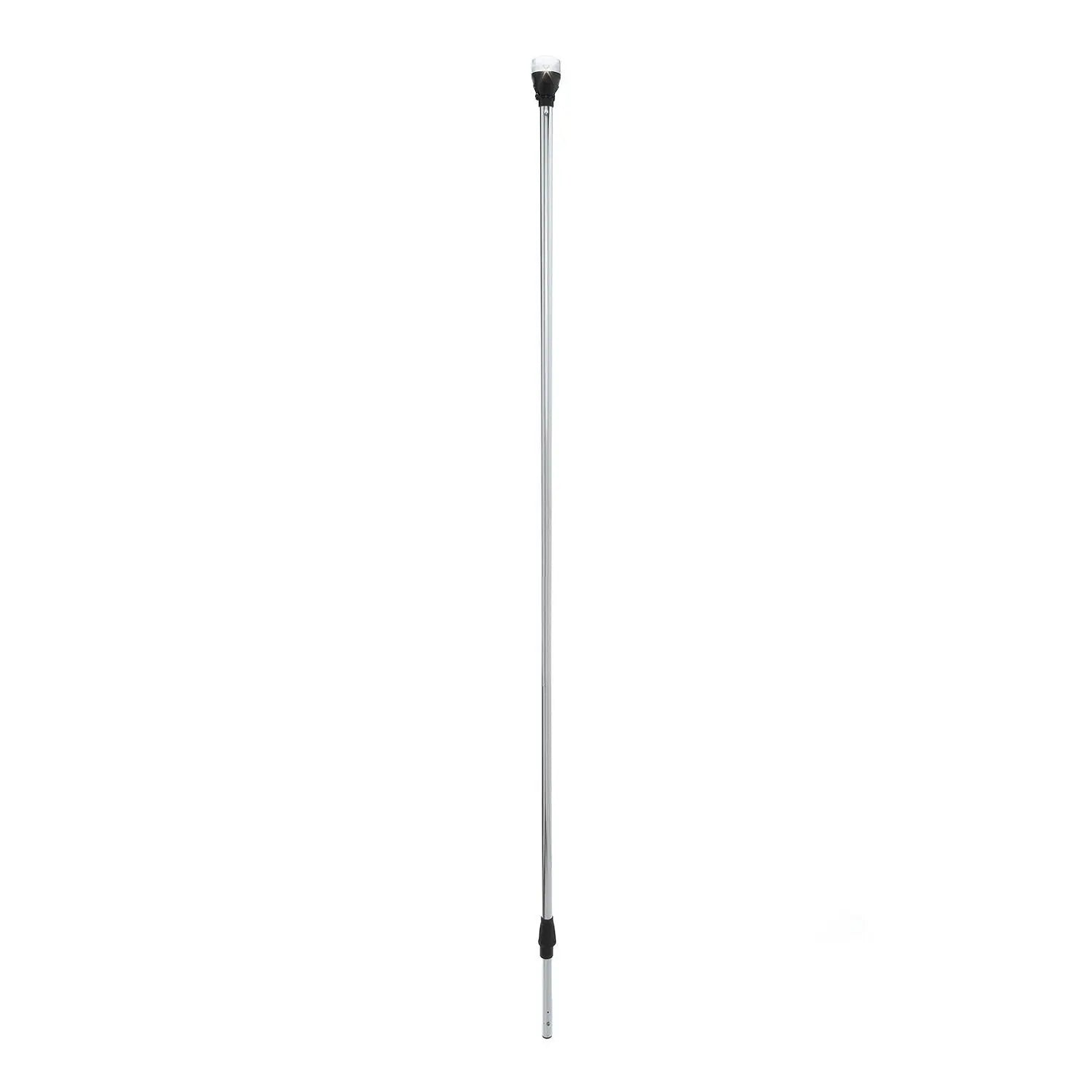 Attwood LightArmor All-Round 54-inch Angled Locking Collar Pole with 2-Pin LED for Enhanced Marine Visibility