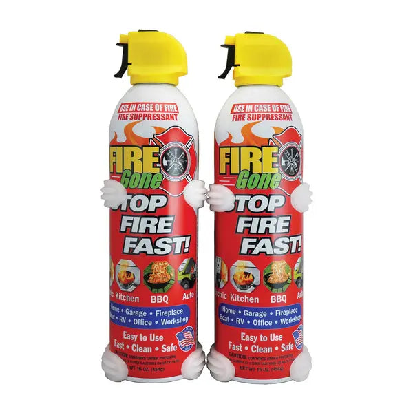 FIRE GONE(R) Suppressant 16 oz Aerosol Fire Extinguisher (Part Number 2-FG-7209)