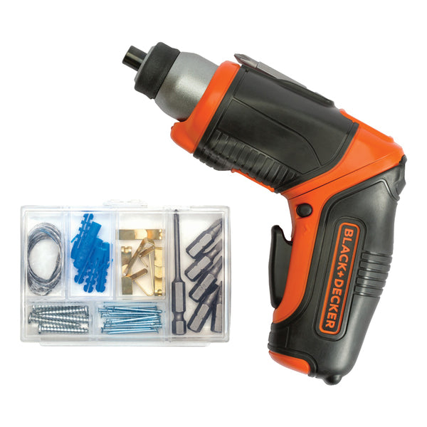 BLACK+DECKER 4V Lithium-Ion Pivot Screwdriver (Part Number: BDCS40BI)