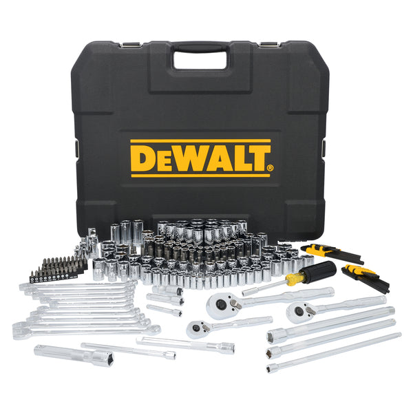 DEWALT 242PC 3 Drive Mechanic Tool Set with Long-Lasting Ratchets and Accessories