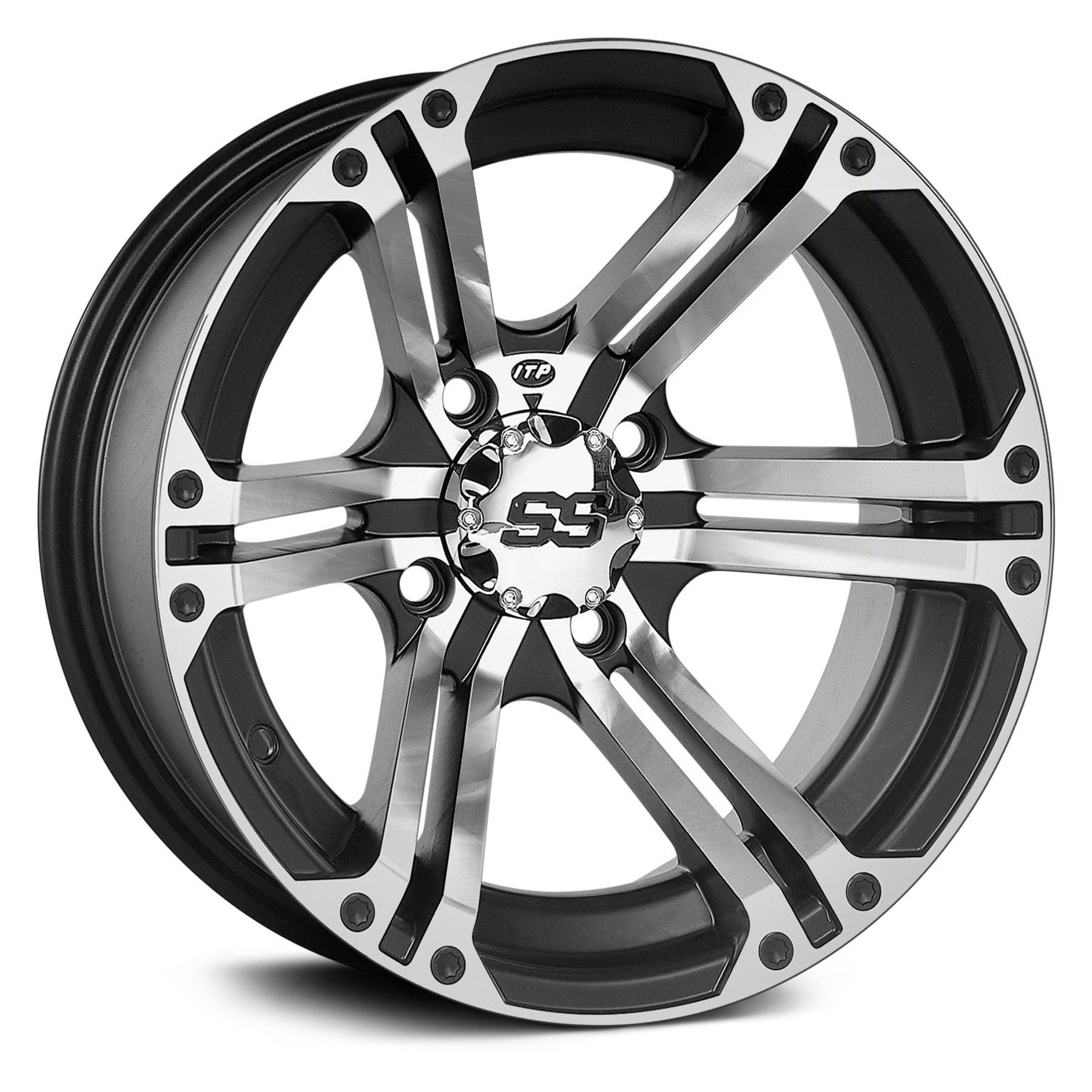 ITP SS Alloy SS212 14x6 Machined Wheel - Part Number 1422232404B