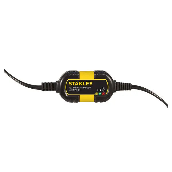 Stanley 1-Amp Battery Maintainer Model BM1S – Automatic High-Frequency Charger for Automotive and Marine Batteries