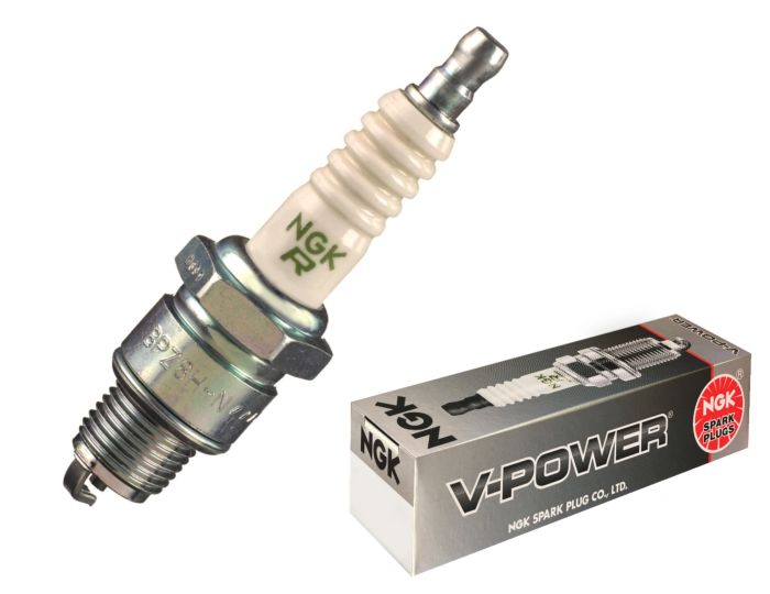 NGK V-Power Spark Plug BP8H-N-10 with Better Ground Electrode – Part Number 4838