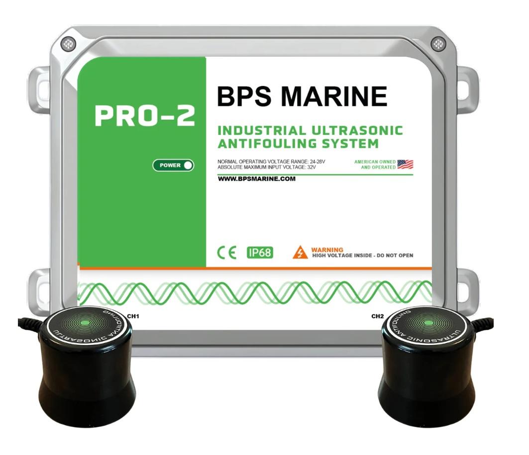 BPS Marine PRO-2 24V Two-Transducer Ultrasonic Antifouling System, BPS-PRO 2/24V