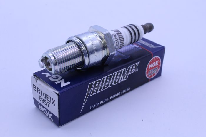NGK 6957 BR10EIX Iridium IX Spark Plug with Solid Terminal