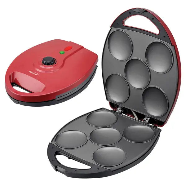 Breentwood AR-137R 1200W Arepa Maker - Nonstick, Adjustable Heat, Compact Storage