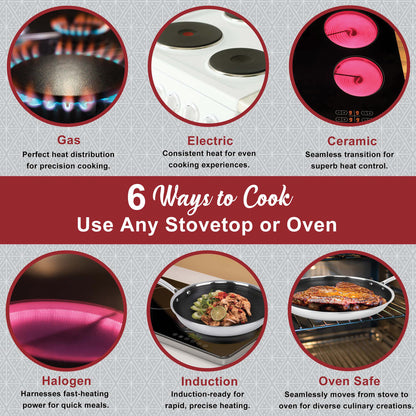 Brentwood B-FH28 11-Inch Hybrid Nonstick Induction Frying Pan