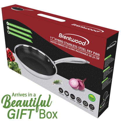 Brentwood B-FH28 11-Inch Hybrid Nonstick Induction Frying Pan