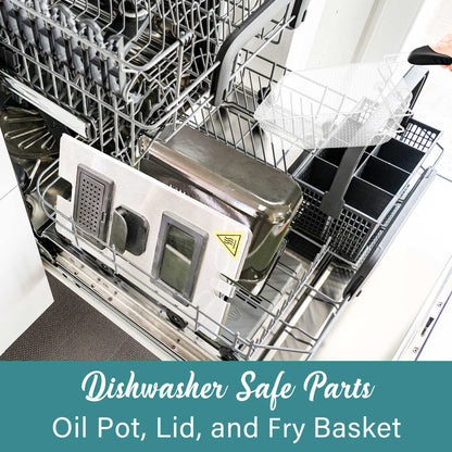 BRENTWOOD DF-730S 3-Liter 1,500-Watt Stainless Steel Deep Fryer with Timer