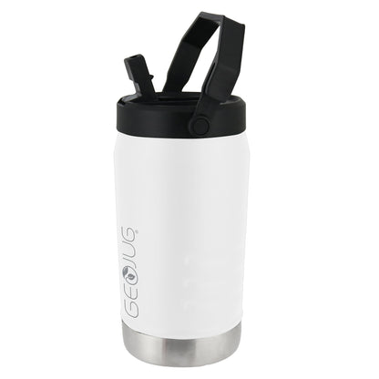BRENTWOOD(R) GEOJUG G-1900CRM 64 oz Stainless Steel Vacuum-Insulated Jug with Spout Straw Lid, Cream
