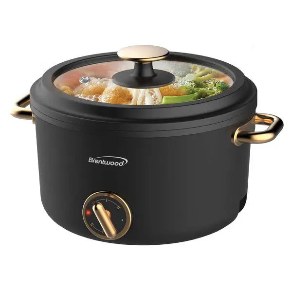 Brentwood HP-3250BK 2.5L Electric Hot Pot with Ceramic Non-Stick Coating