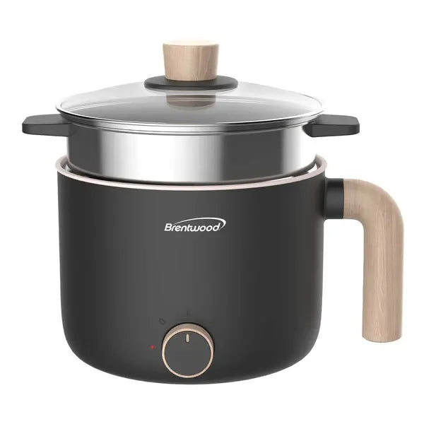 Brentwood HPS-3172BK 1.5L Stainless Steel Multi-Function Electric Cooker with Steam Tray
