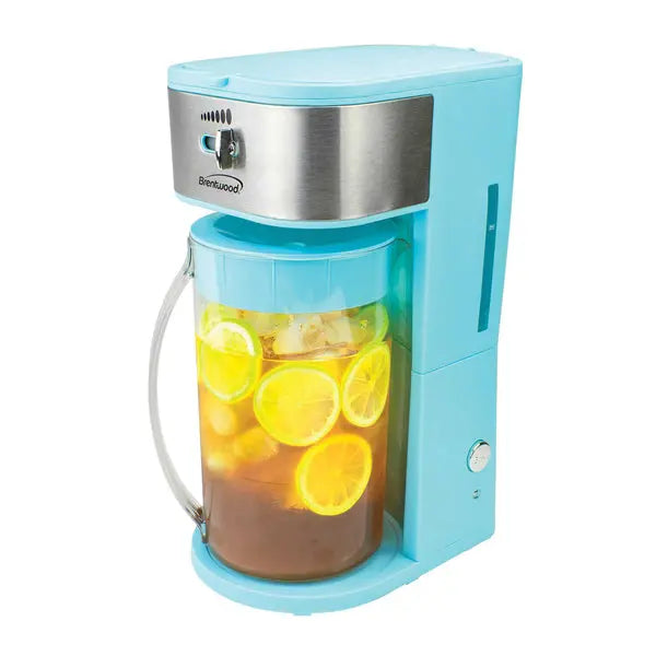 BRENTWOOD(R) KT-2150BL 64 oz Iced Tea and Coffee Maker with Shower Head Design