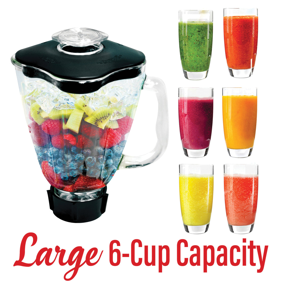 BRENTWOOD P-OST723 6-Piece Replacement Blender Set for Oster Blender