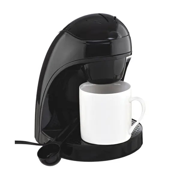 Brentwood 120W 1-Cup Coffee Maker TS-112B – Compact Personal Coffee Brewer with Removable Filter and Mug