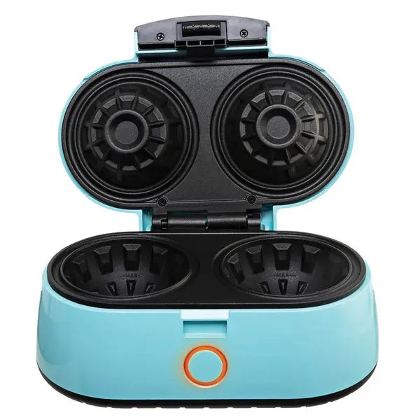 Brentwood Just for Fun DBL Waffle Bowl Maker Model TS-1402BL - 1000 Watts, Nonstick Surface, Easy Storage