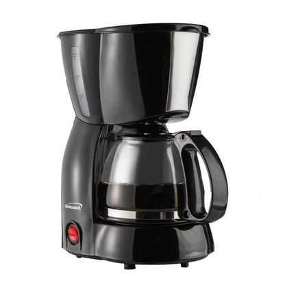 Brentwood TS-213BK 4-Cup Black Coffee Maker with Reusable Filter